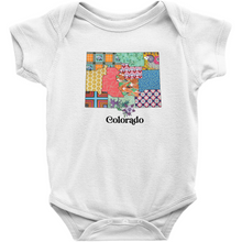 Load image into Gallery viewer, Colorado Baby Bodysuit | Patchwork State Art