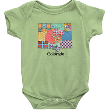 Load image into Gallery viewer, Colorado Baby Bodysuit | Patchwork State Art