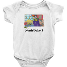 Load image into Gallery viewer, North Dakota Baby Bodysuit | Patchwork State Art