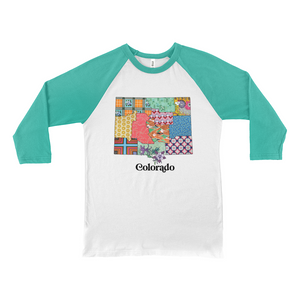 Colorado Raglan Shirt | Patchwork State Art