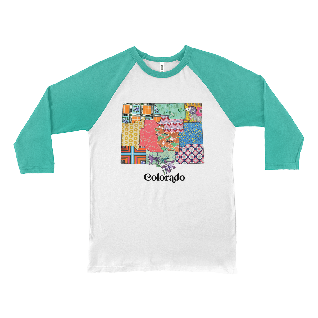 Colorado Raglan Shirt | Patchwork State Art