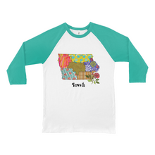 Load image into Gallery viewer, Iowa Raglan Shirt | Patchwork State Art