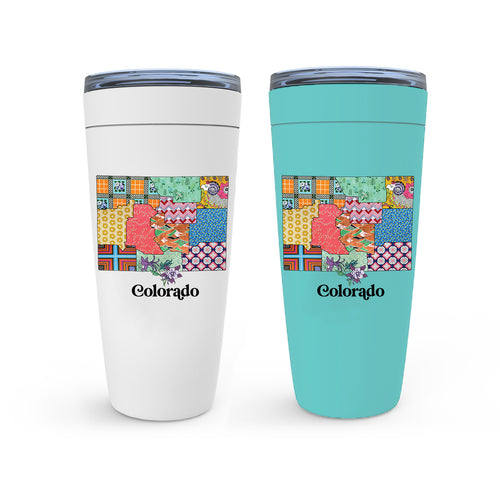 Colorado Travel Coffee Mug | Patchwork State Art