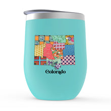 Load image into Gallery viewer, Colorado Insulated Wine Tumbler | Patchwork State Art