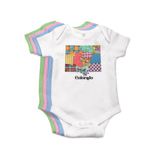 Load image into Gallery viewer, Colorado Baby Bodysuit | Patchwork State Art