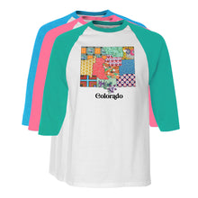 Load image into Gallery viewer, Colorado Raglan Shirt | Patchwork State Art