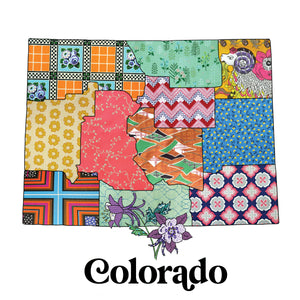 Colorado Youth T-Shirt | Patchwork State Art