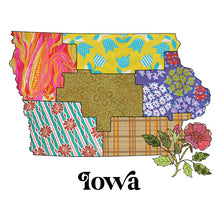 Load image into Gallery viewer, Iowa Raglan Shirt | Patchwork State Art