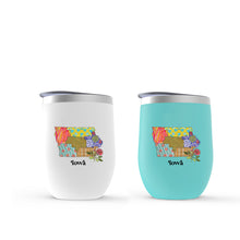 Load image into Gallery viewer, Iowa Stemless Wine Tumbler | Patchwork State Art