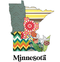 Load image into Gallery viewer, Minnesota Raglan Shirt | Patchwork State Art