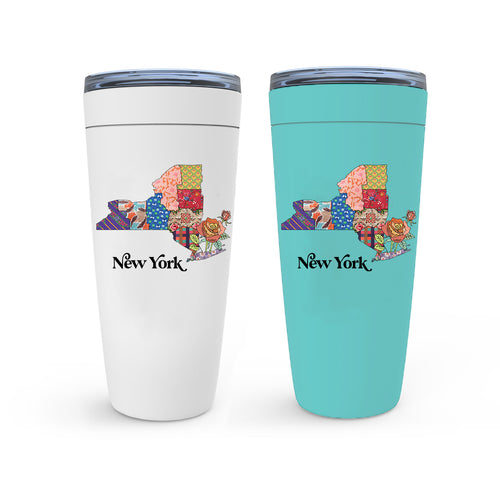 New York Travel Coffee Mug | Patchwork State Art