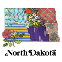 Load image into Gallery viewer, North Dakota Raglan Shirt | Patchwork State Art