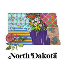 Load image into Gallery viewer, North Dakota Baby Bodysuit | Patchwork State Art