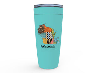 Wisconsin Travel Coffee Mug | Patchwork State Art