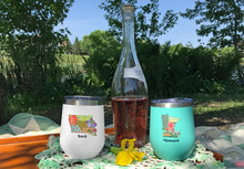 Load image into Gallery viewer, Iowa Stemless Wine Tumbler | Patchwork State Art