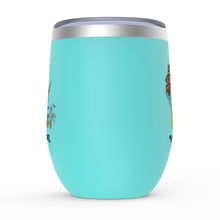 Load image into Gallery viewer, Wisconsin Insulated Wine Tumbler with Lid | Patchwork State Art