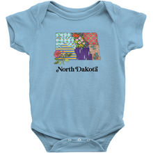 Load image into Gallery viewer, North Dakota Baby Bodysuit | Patchwork State Art