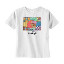 Load image into Gallery viewer, Colorado Toddler T-Shirt | Patchwork State Art