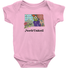 Load image into Gallery viewer, North Dakota Baby Bodysuit | Patchwork State Art