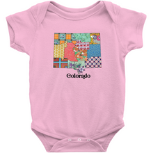 Load image into Gallery viewer, Colorado Baby Bodysuit | Patchwork State Art