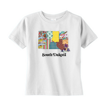 Load image into Gallery viewer, South Dakota Toddler T-Shirt | Patchwork State Art