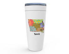 Load image into Gallery viewer, Iowa Travel Coffee Mug | Patchwork State Art