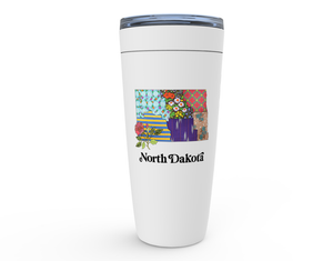 North Dakota Travel Coffee Mug | Patchwork State Art