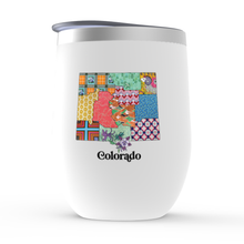 Load image into Gallery viewer, Colorado Insulated Wine Tumbler | Patchwork State Art