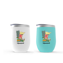 Load image into Gallery viewer, Minnesota Insulated Wine Tumbler | Patchwork State Art